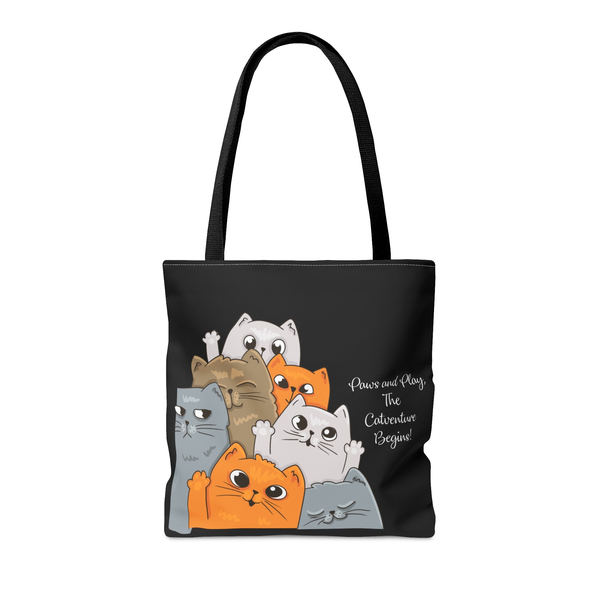 The Catventure (AOP) Tote Bag