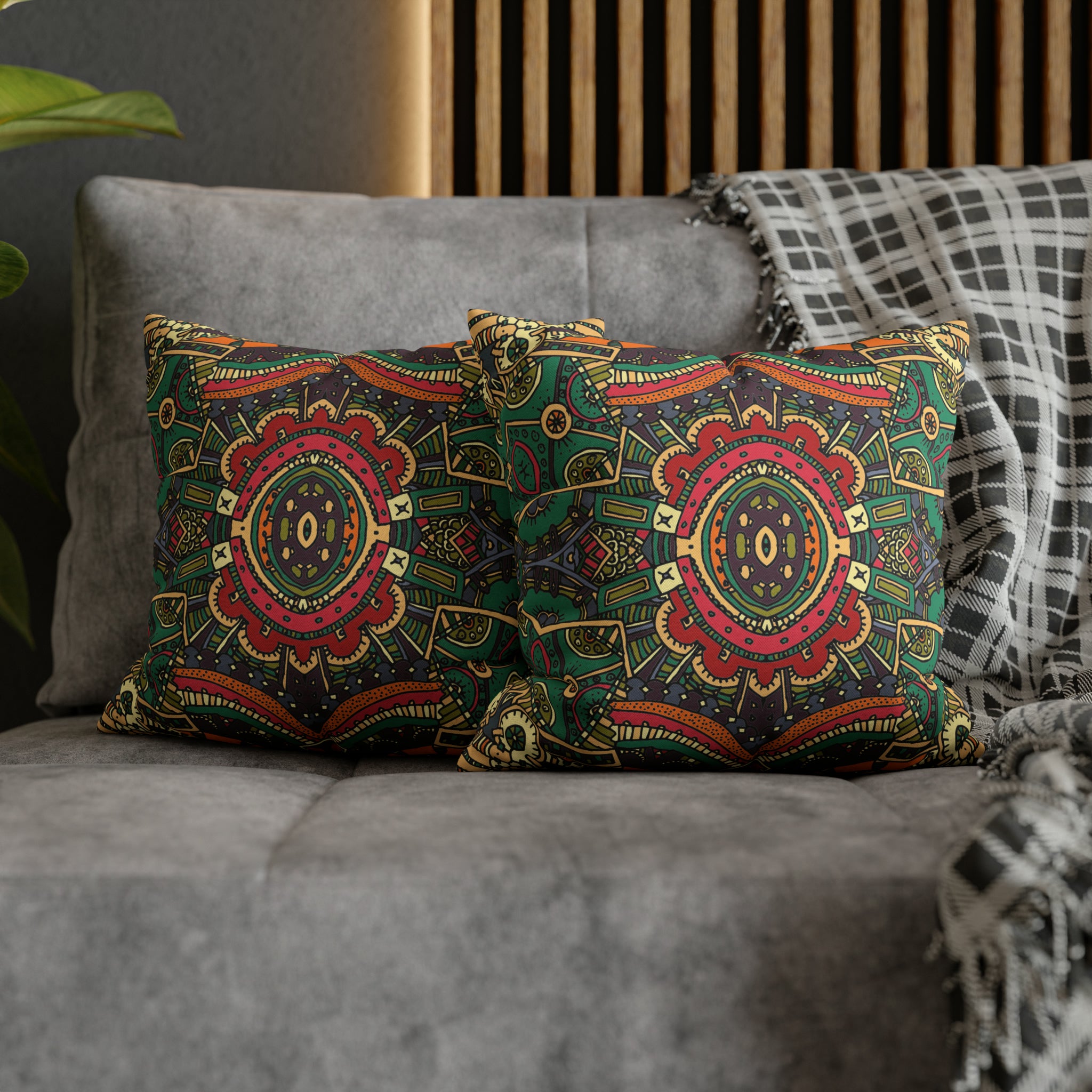 Retro Cushion - Spun Polyester Square Pillow Case