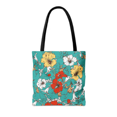 Retro Floral Pattern (AOP) Tote Bag