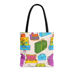 Retro Pattern (AOP) Tote Bag