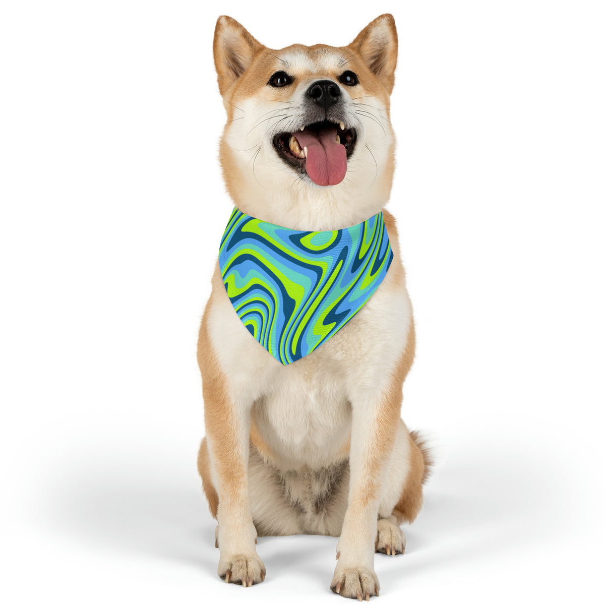 Pet Retro Pattern Bandana Collar