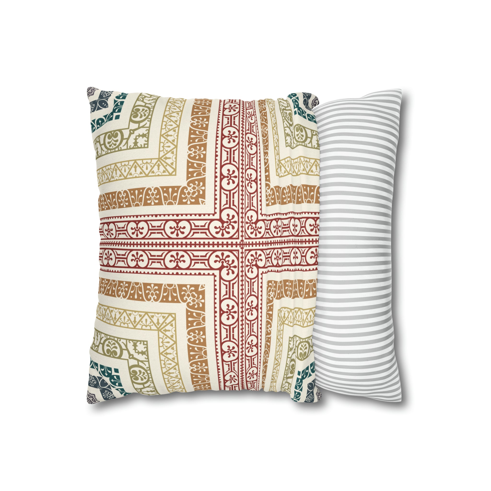 Aztec Pattern Cushion - Spun Polyester Square Pillow Case