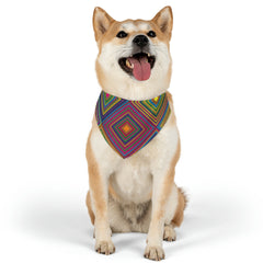 Pet Aztec Pattern Bandana Collar