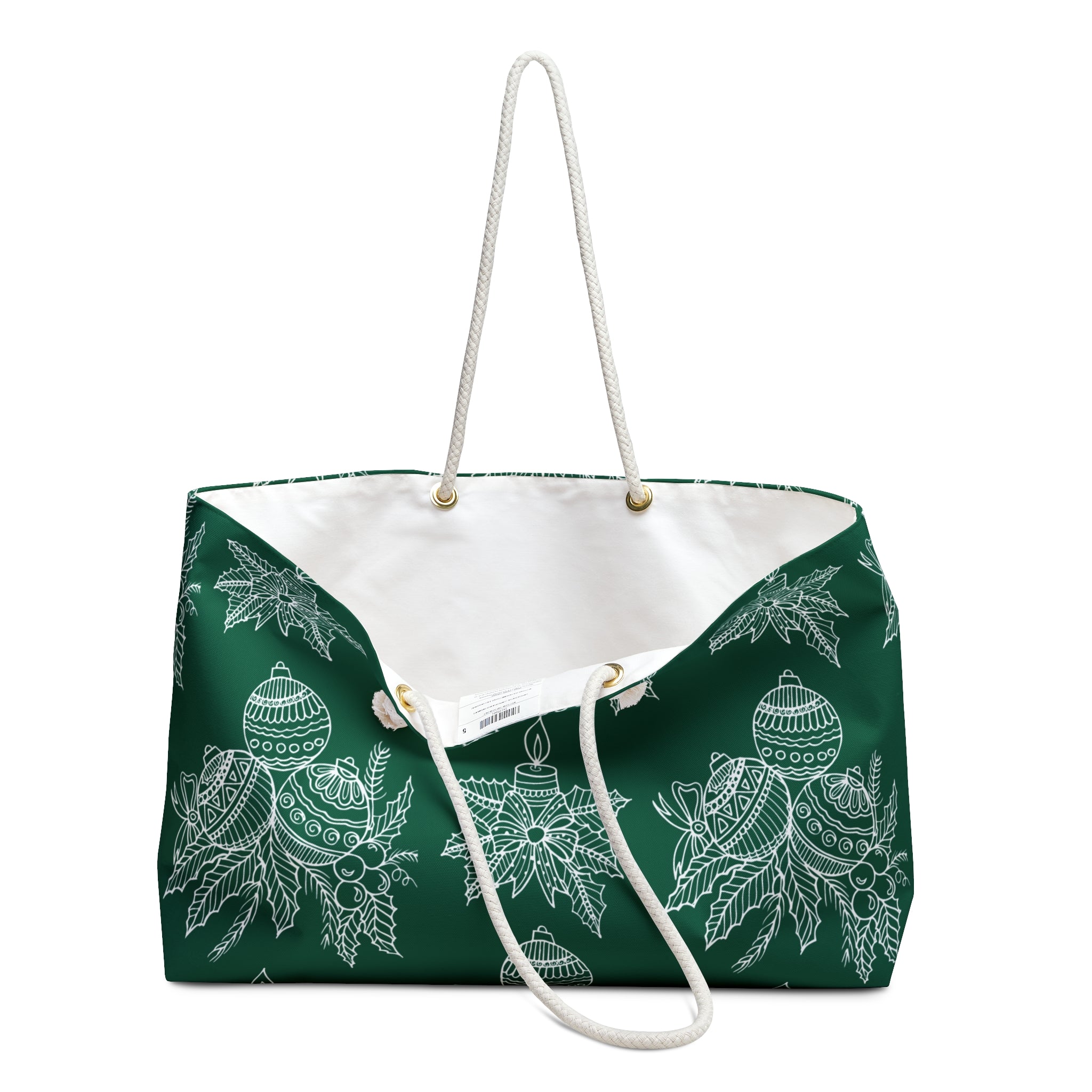 Christmas weekender bag tote