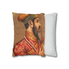 Portrait of Shah Jahan - Vintage Mughal Print Cushion