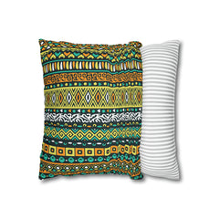 Aztec Pattern Cushion - Spun Polyester Square Pillow Case