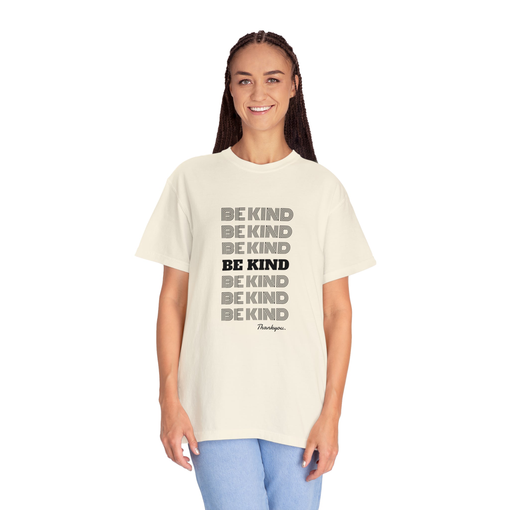 Slogan Garment-Dyed Unisex  T-shirt