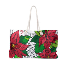 Holiday Season Floral Christmas Pattern (AOP) Weekender Bag