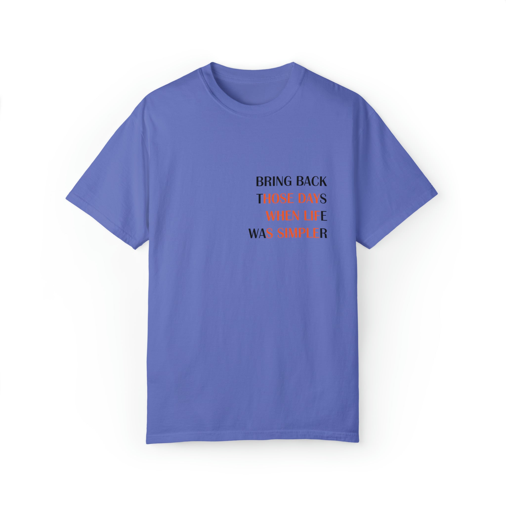 Slogan Garment-Dyed Unisex Tee