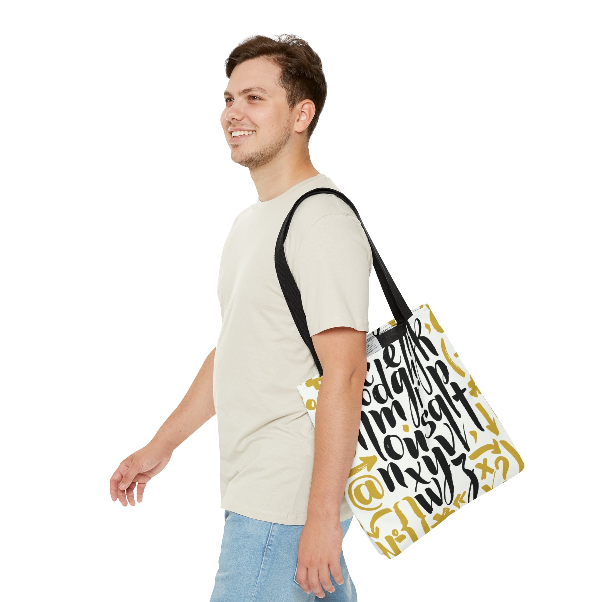 Alphabetic Pattern (AOP) Tote Bag