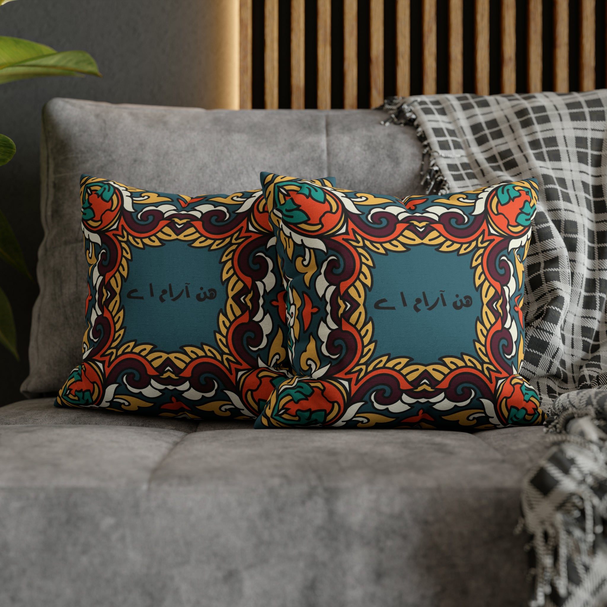 Truck Art Printed Cushion - Spun Polyester Square Pillow Case