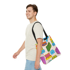 Retro Pattern (AOP) Tote Bag