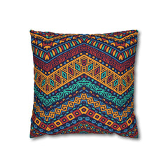 Aztec Pattern Cushion - Spun Polyester Square Pillow Case