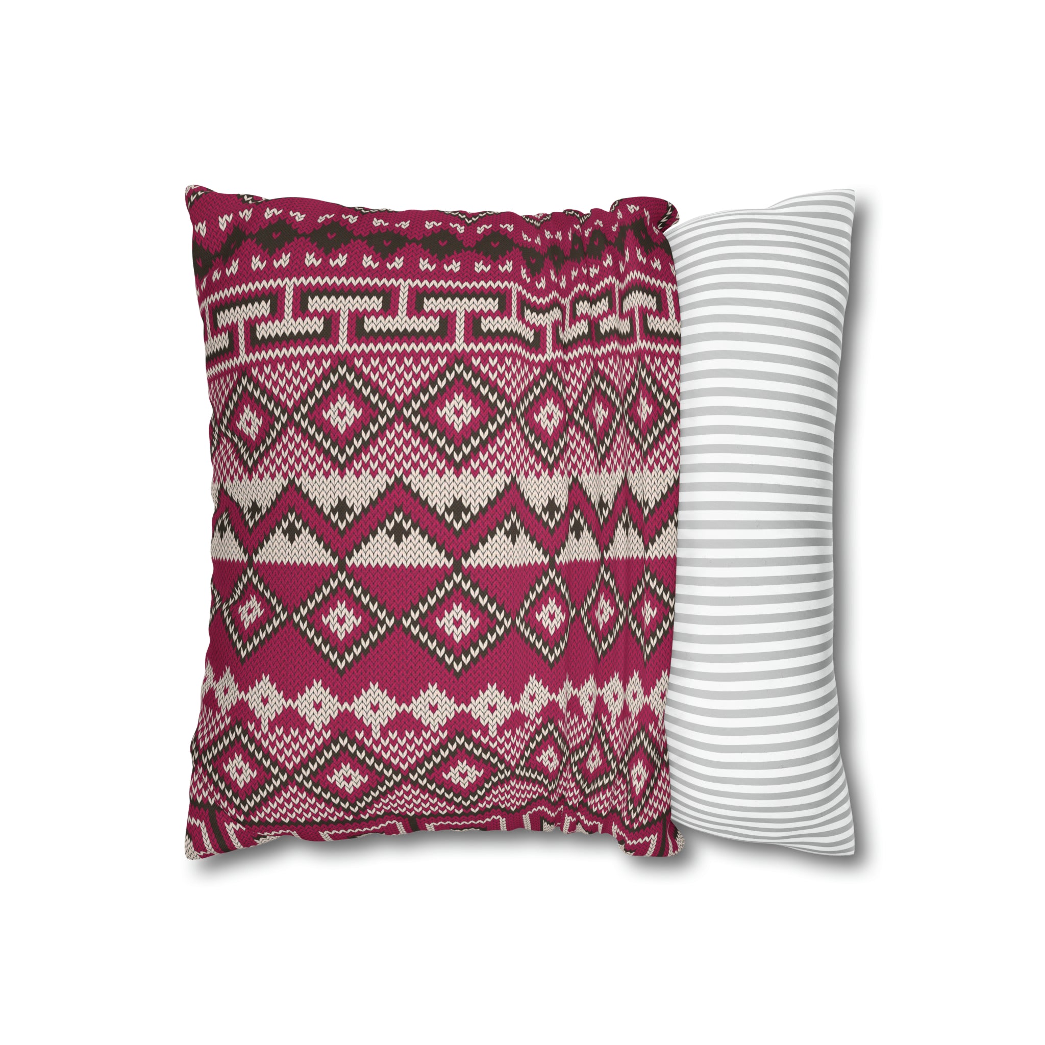 Aztec Pattern Cushion - Spun Polyester Square Pillow Case