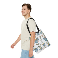 Vintage Flower Pattern (AOP) Tote Bag