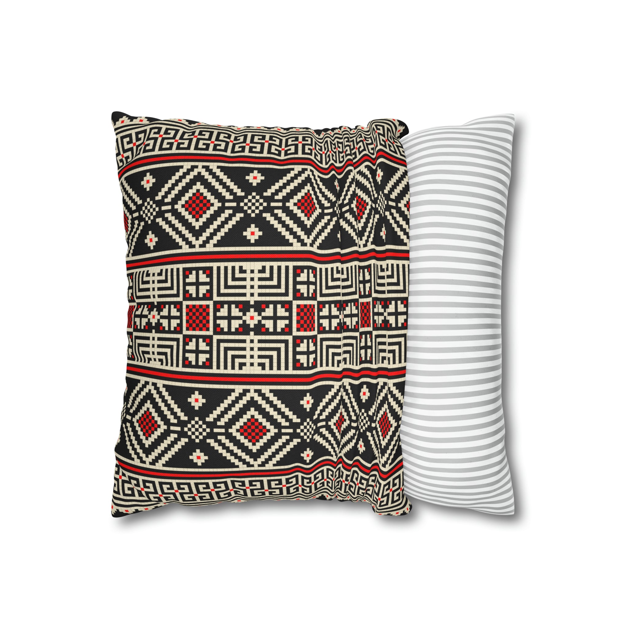 Aztec Pattern Cushion - Spun Polyester Square Pillow Case