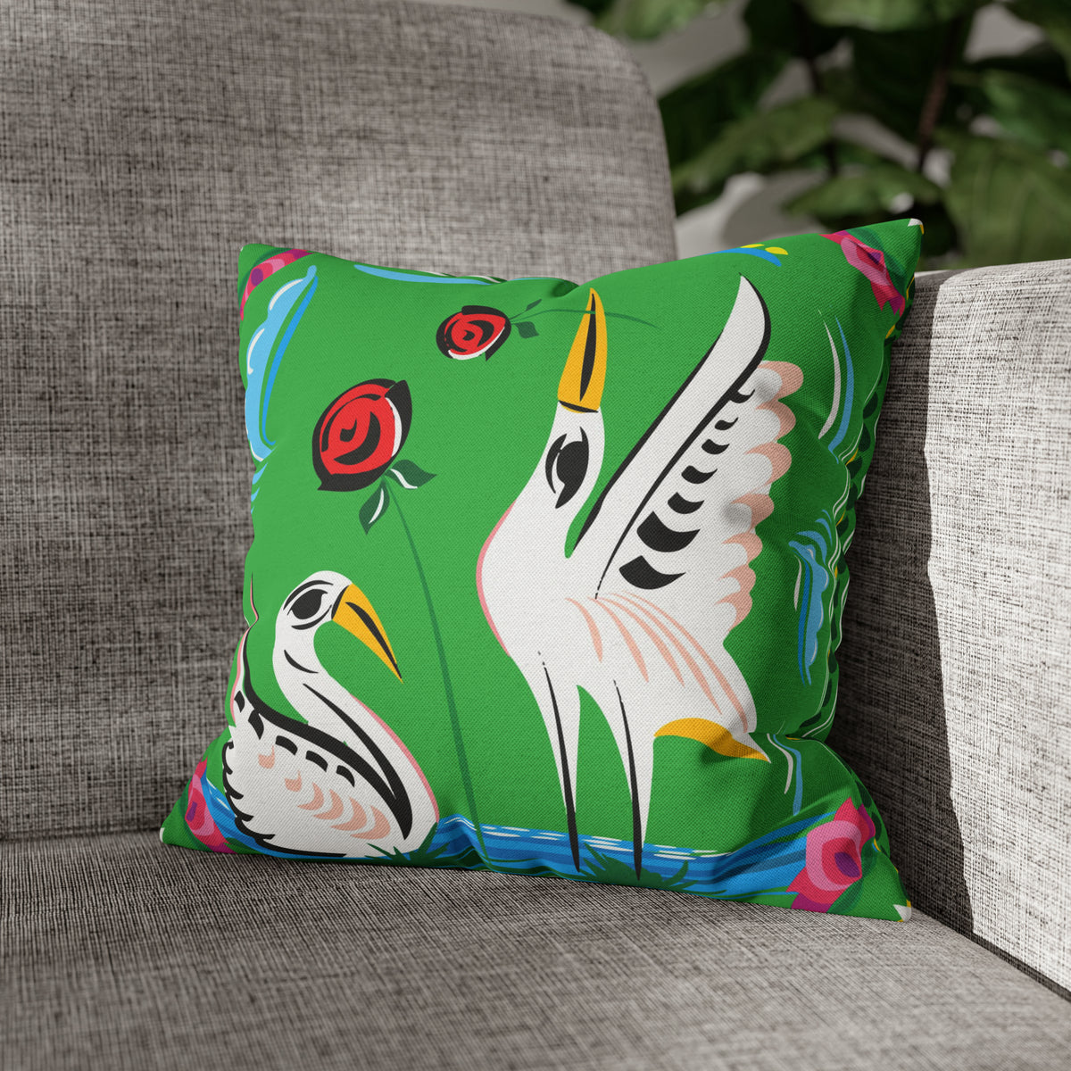 Truck Art Printed Cushion - Spun Polyester Square Pillow Case