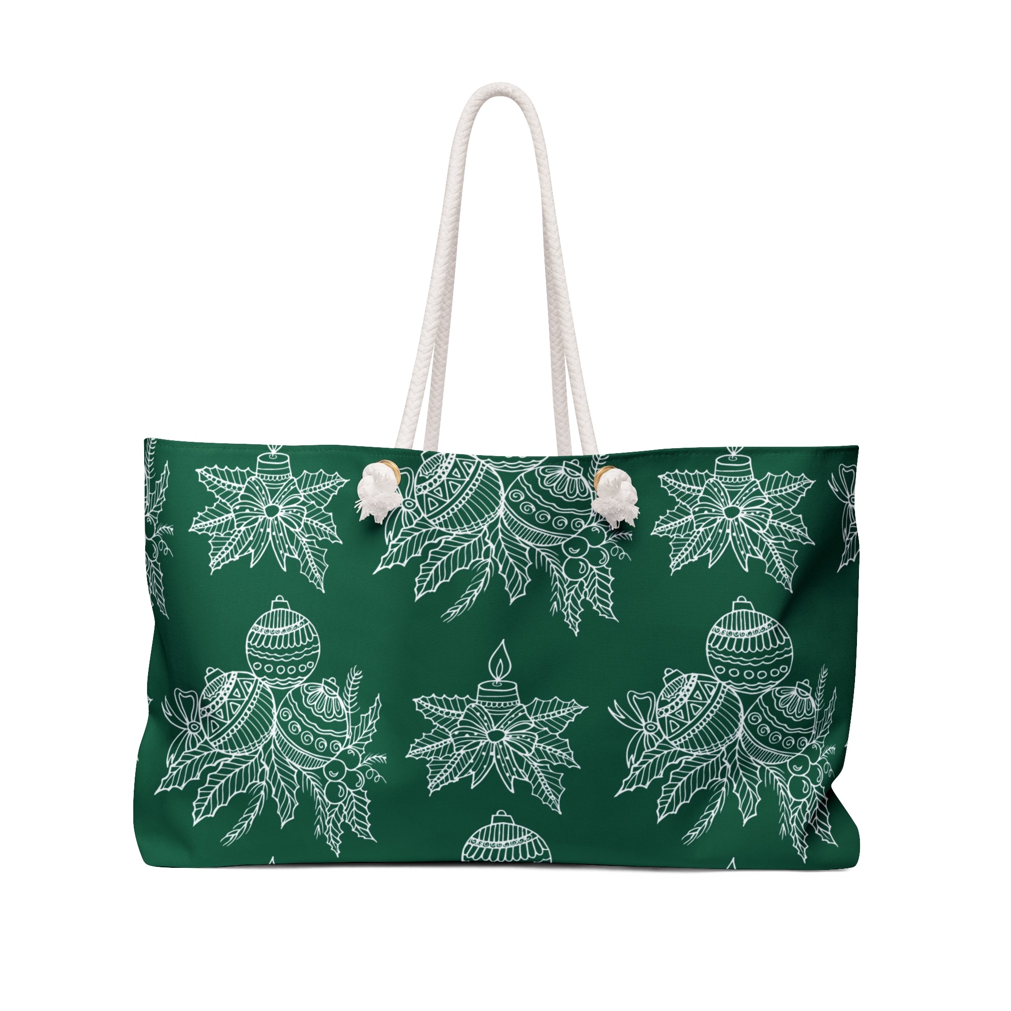 Christmas weekender bag tote