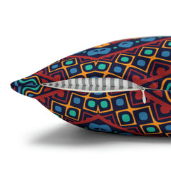 Aztec Pattern Cushion - Spun Polyester Square Pillow Case