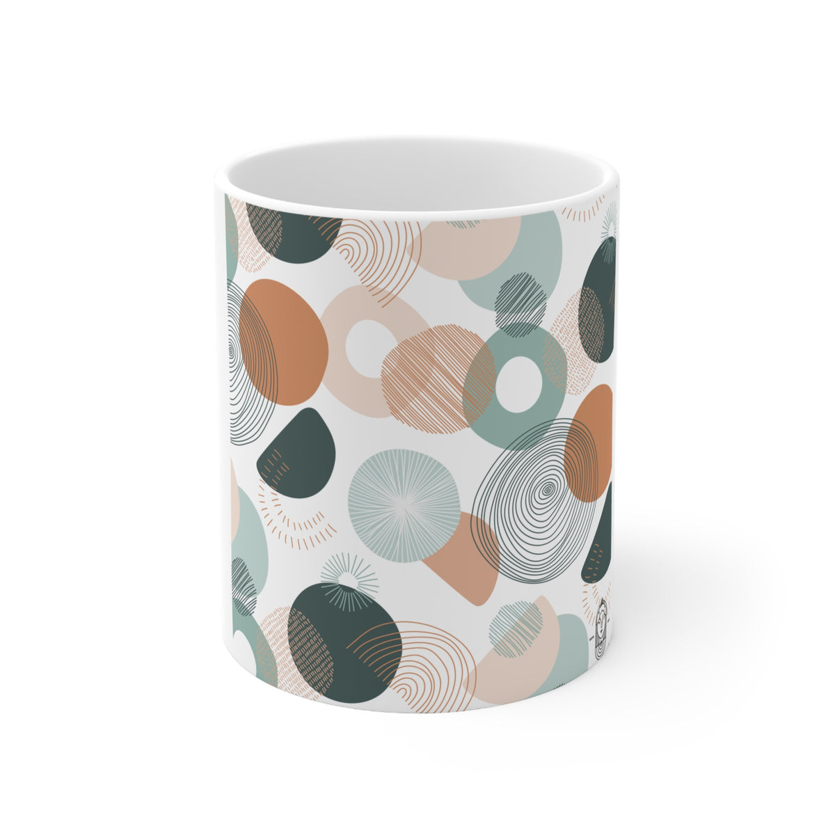 Muted Colors Pattern Mug - 11 OZ