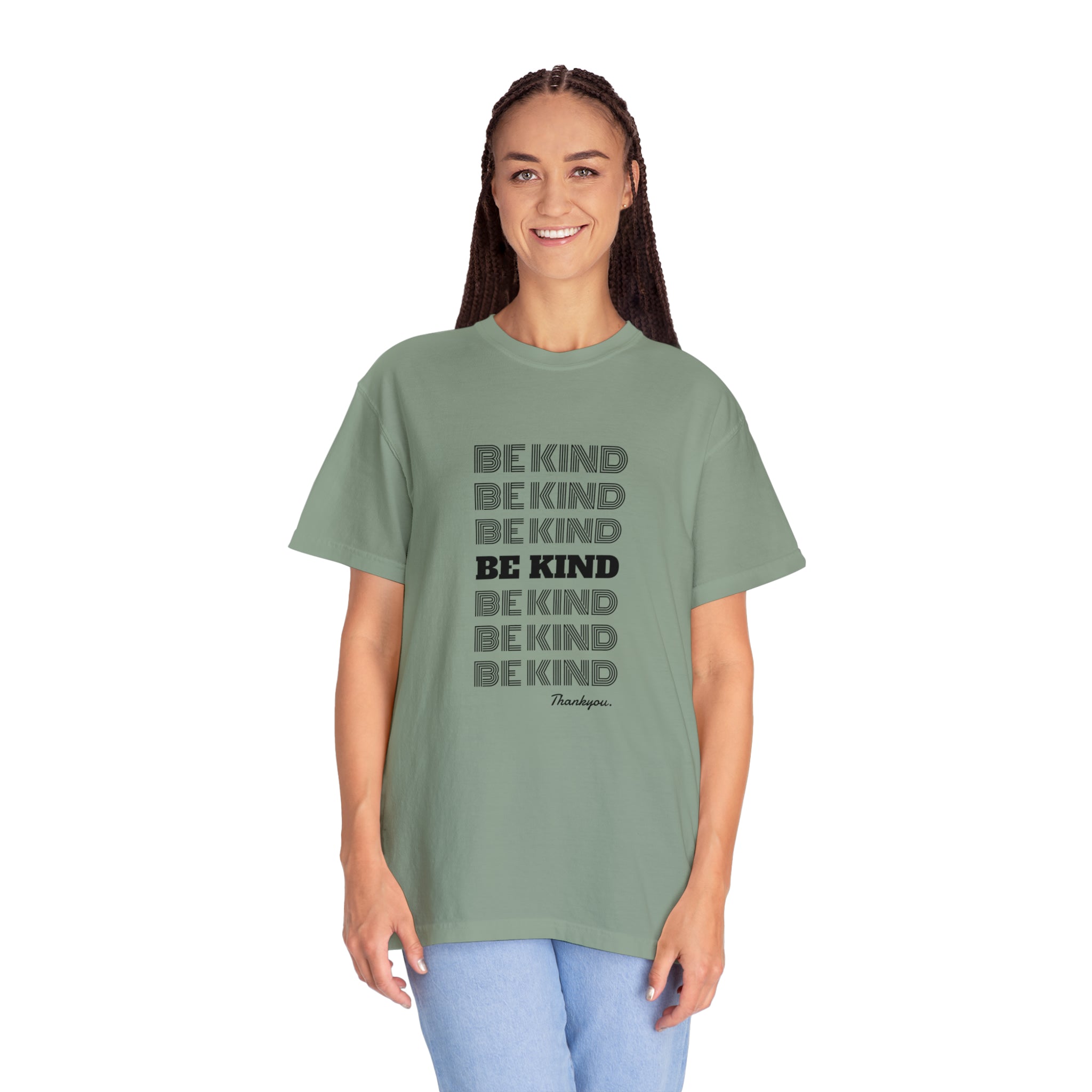 Slogan Garment-Dyed Unisex  T-shirt