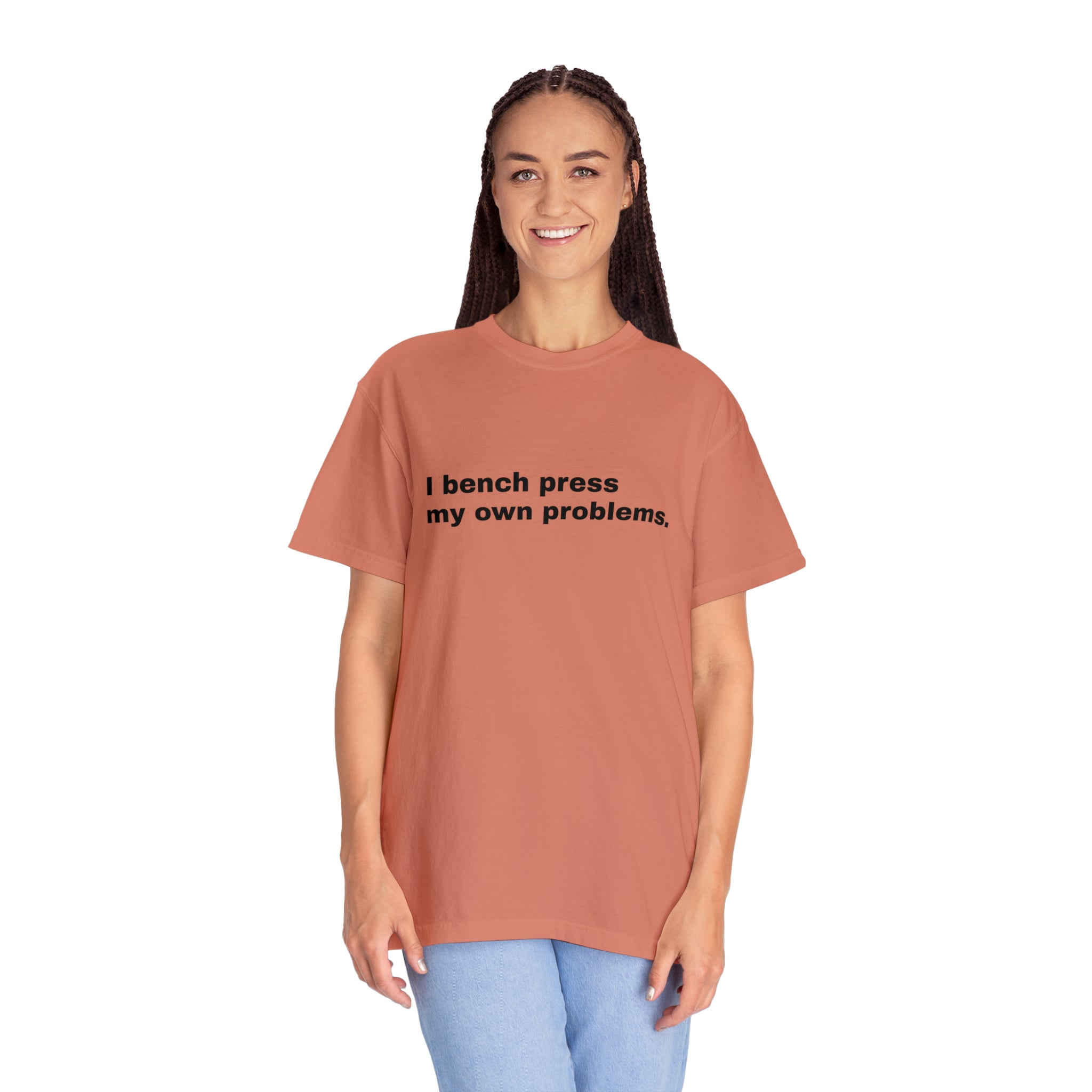 Slogan Garment-Dyed Unisex Tee