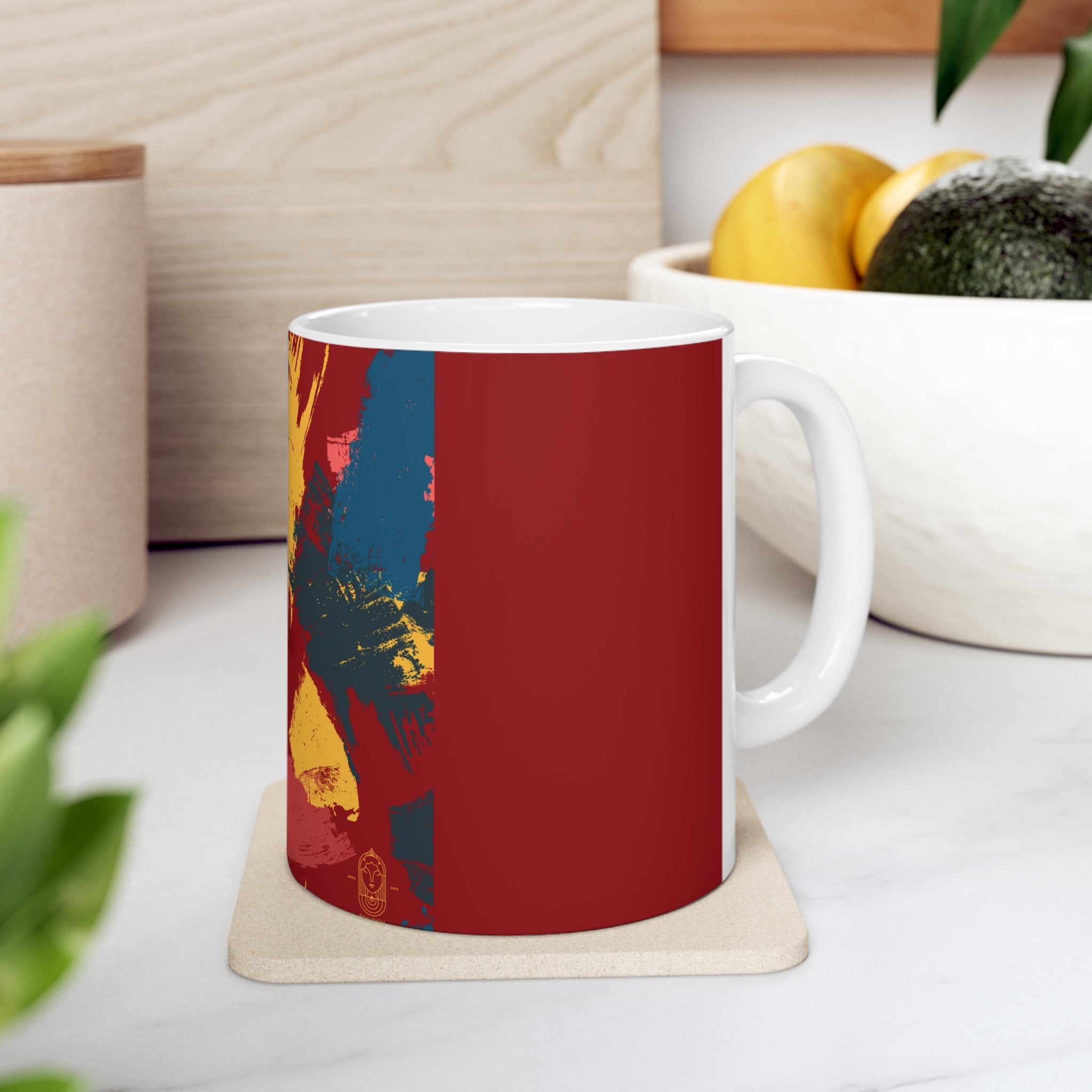 Brush Strokes Printed Mug - 11 OZ