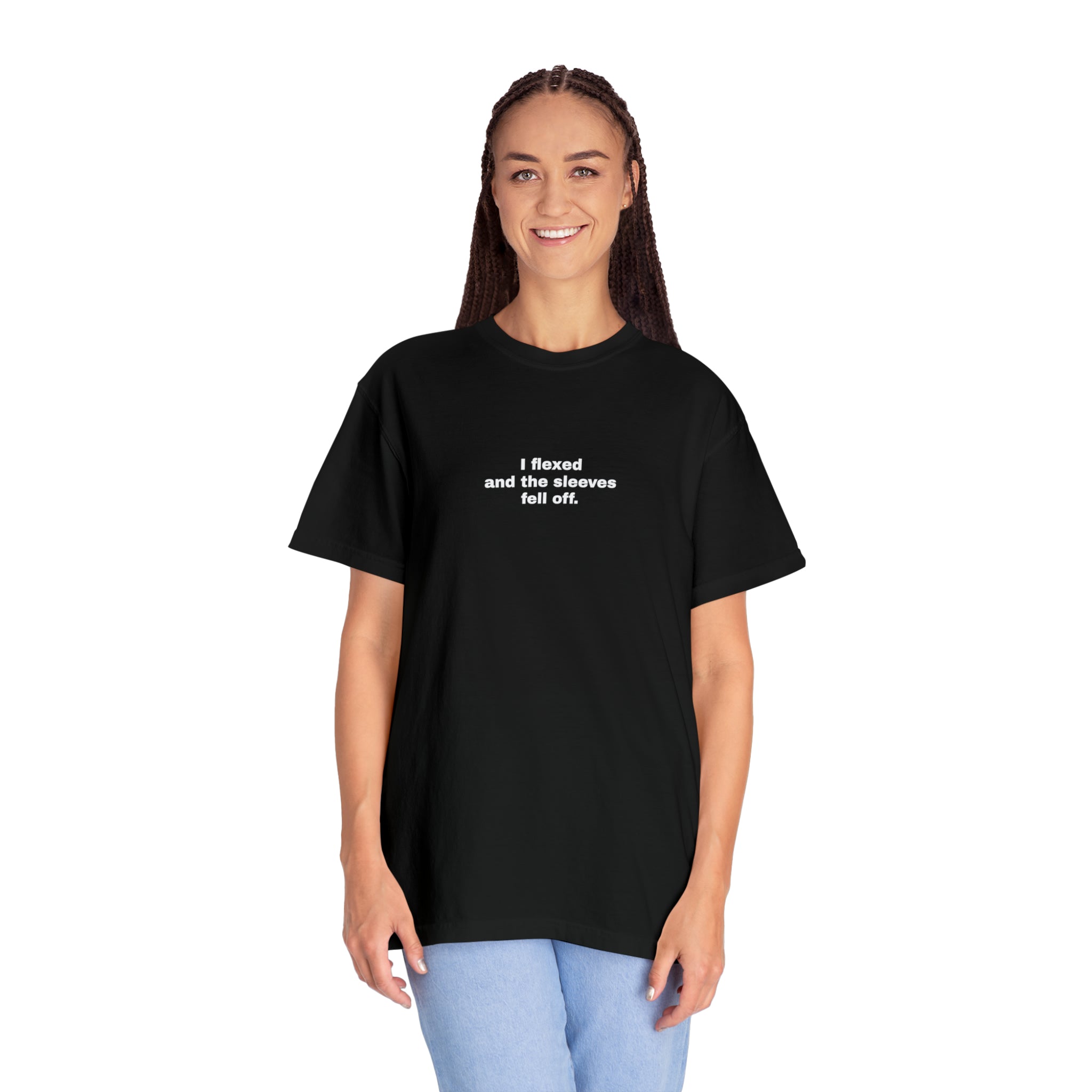 Slogan Garment-Dyed Unisex T-shirt