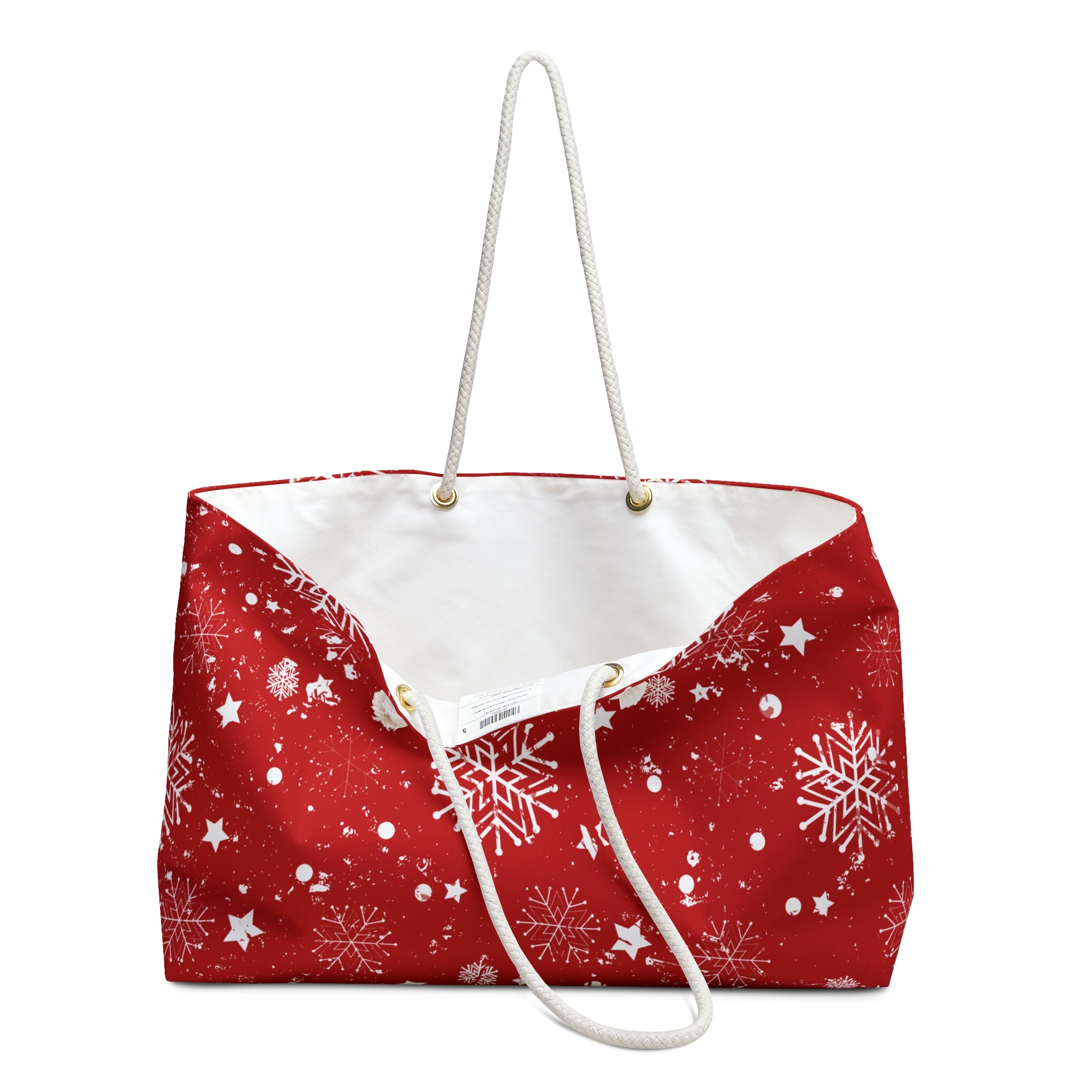 Christmas weekender bag tote