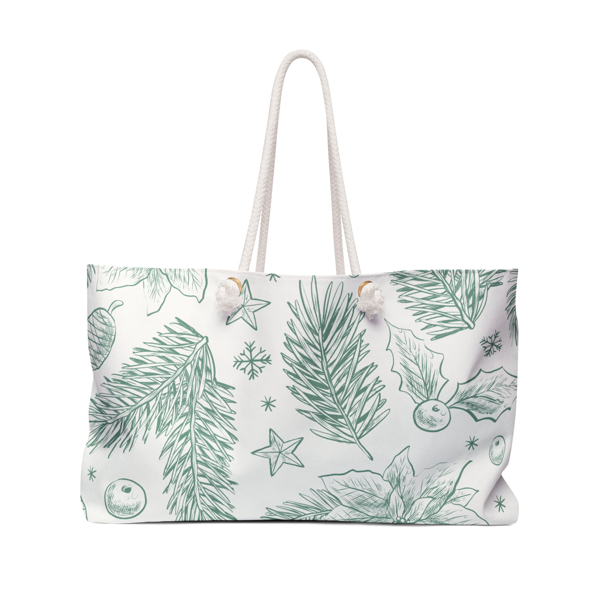 Christmas weekender bag tote