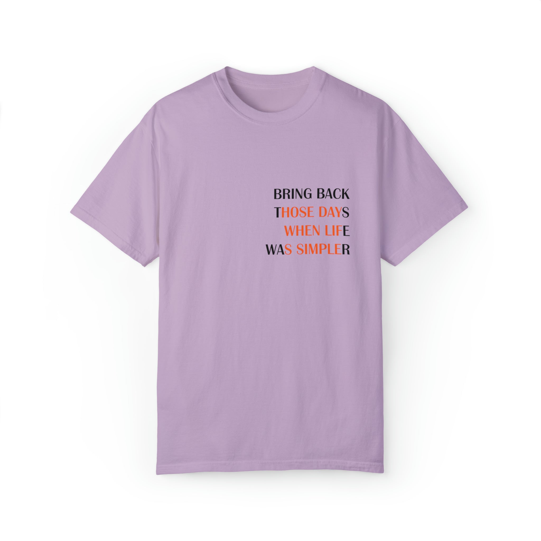 Slogan Garment-Dyed Unisex Tee