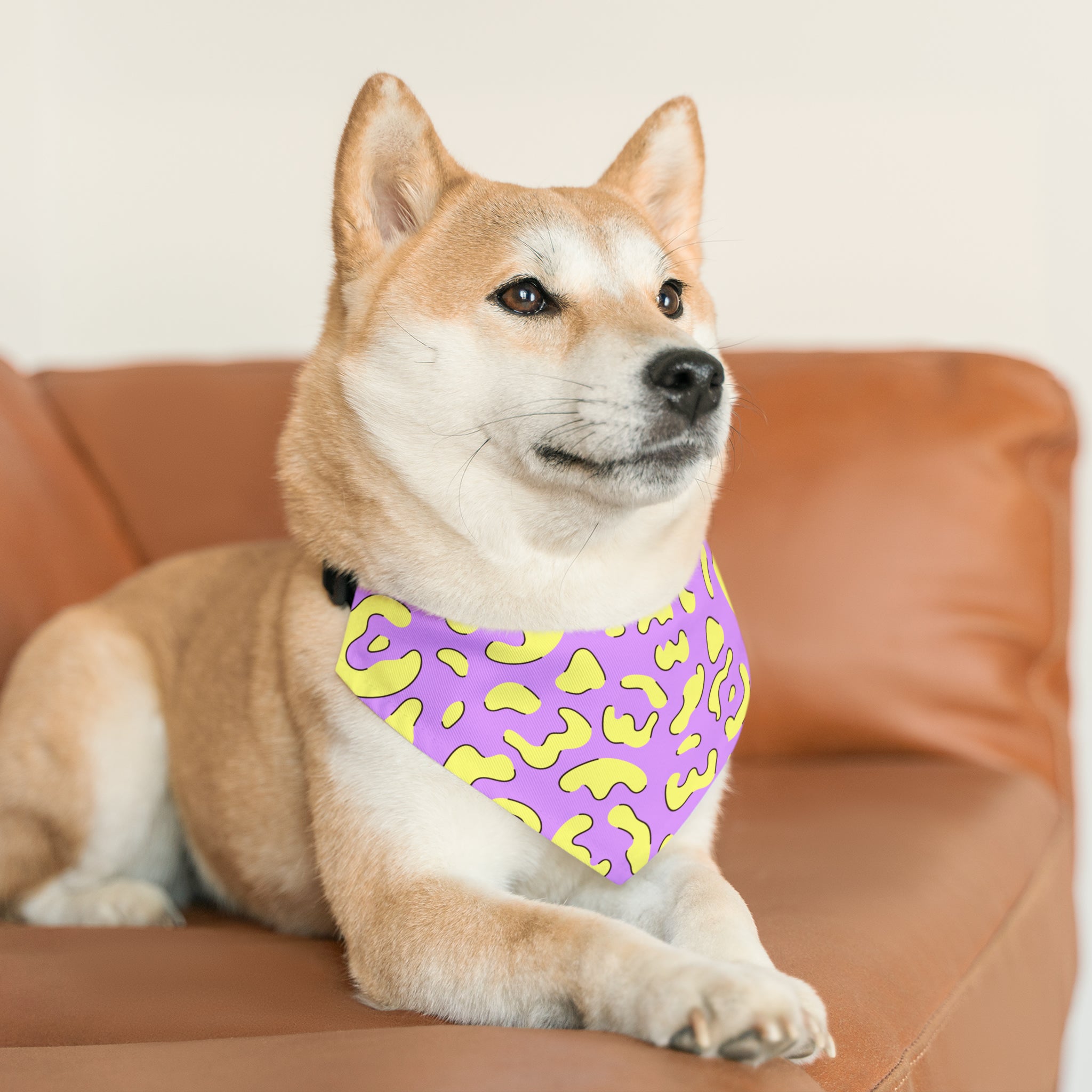 Pet Retro Pattern Bandana Collar