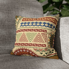 Aztec Pattern Cushion - Spun Polyester Square Pillow Case