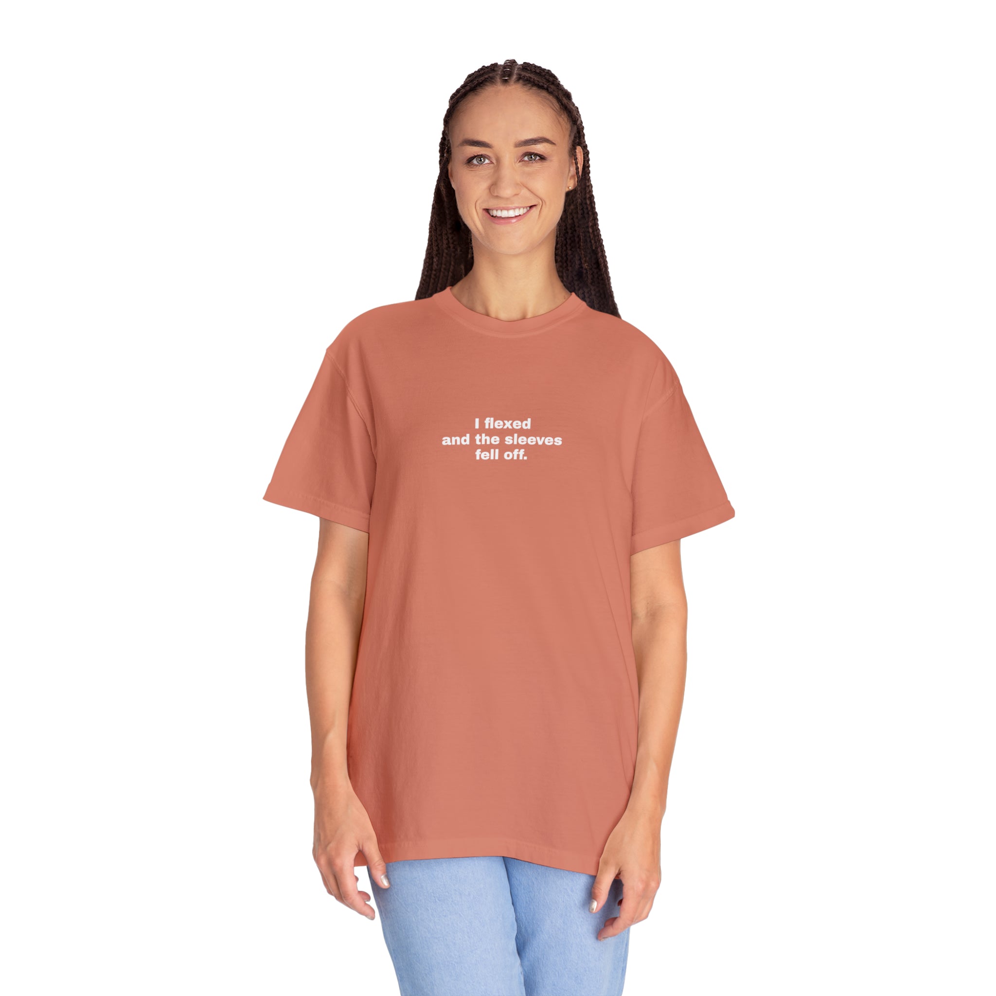 Slogan Garment-Dyed Unisex T-shirt