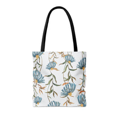 Vintage Flower Pattern (AOP) Tote Bag