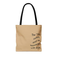 Slogan Printed Tote Bag