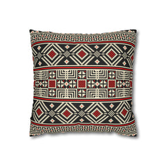 Aztec Pattern Cushion - Spun Polyester Square Pillow Case