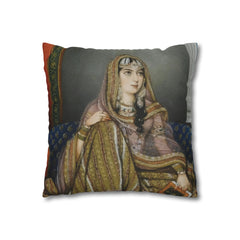 Portrait of Zebunisa - Vintage Mughal print Cushion