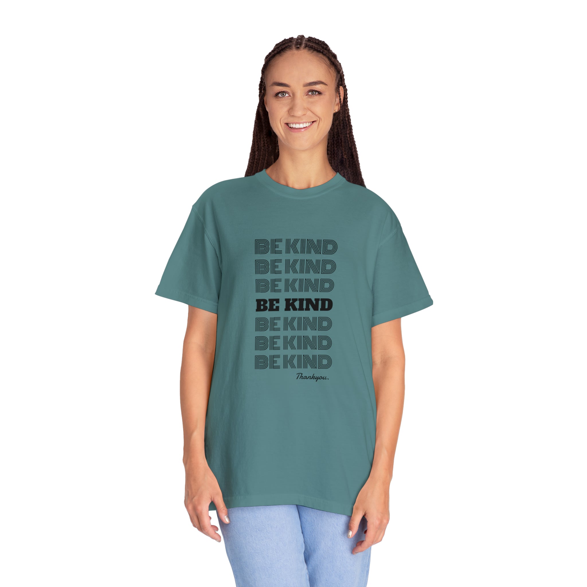 Slogan Garment-Dyed Unisex  T-shirt