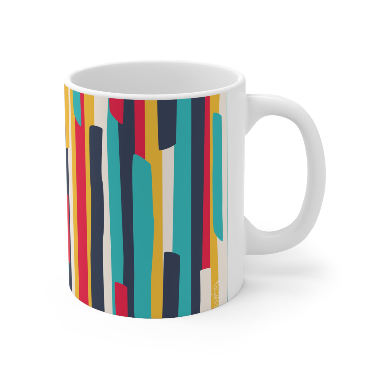 Flat Stripes Printed Mug - 11 OZ