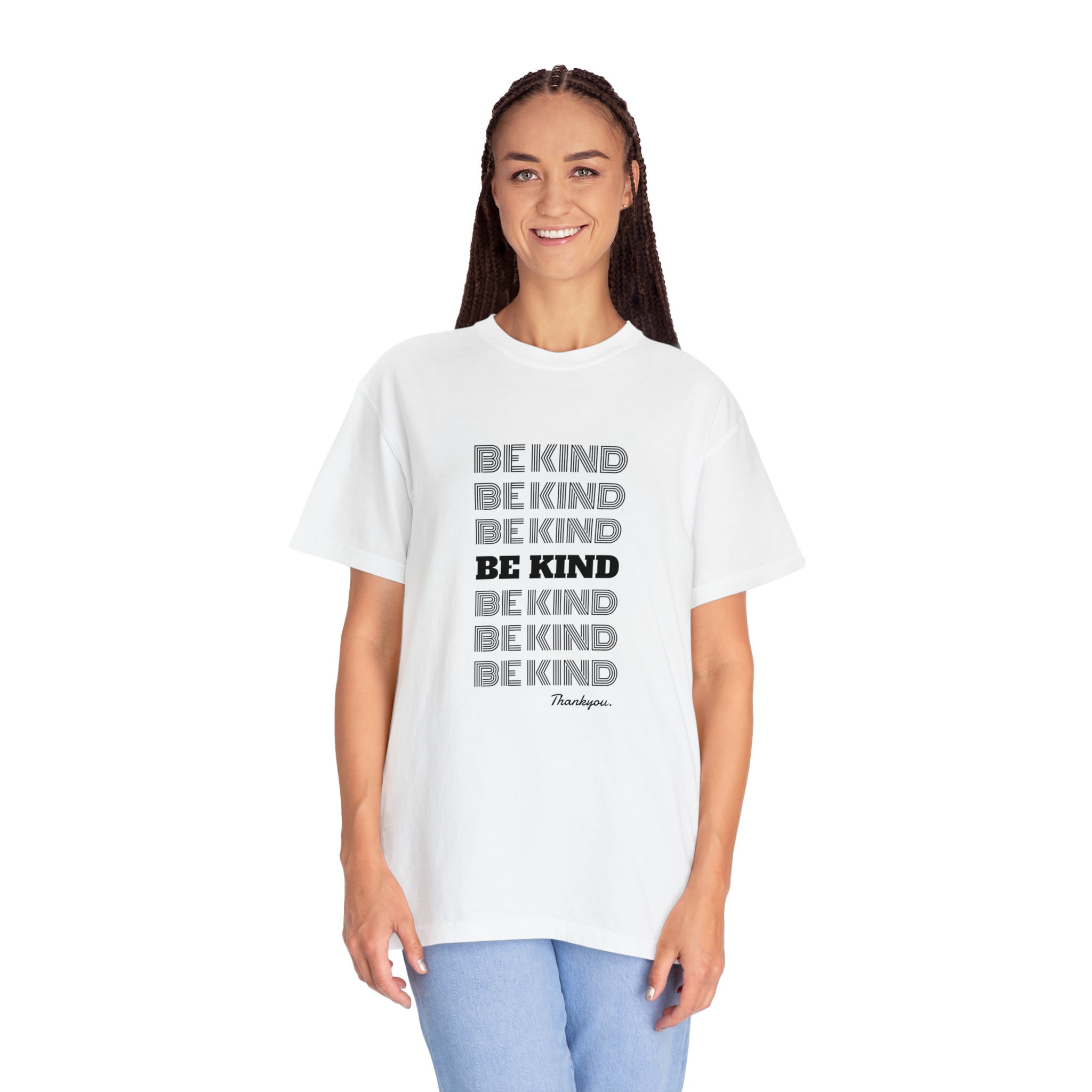 Slogan Garment-Dyed Unisex  T-shirt