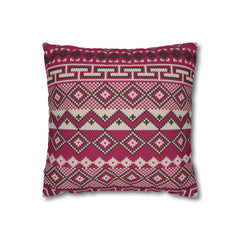 Aztec Pattern Cushion - Spun Polyester Square Pillow Case