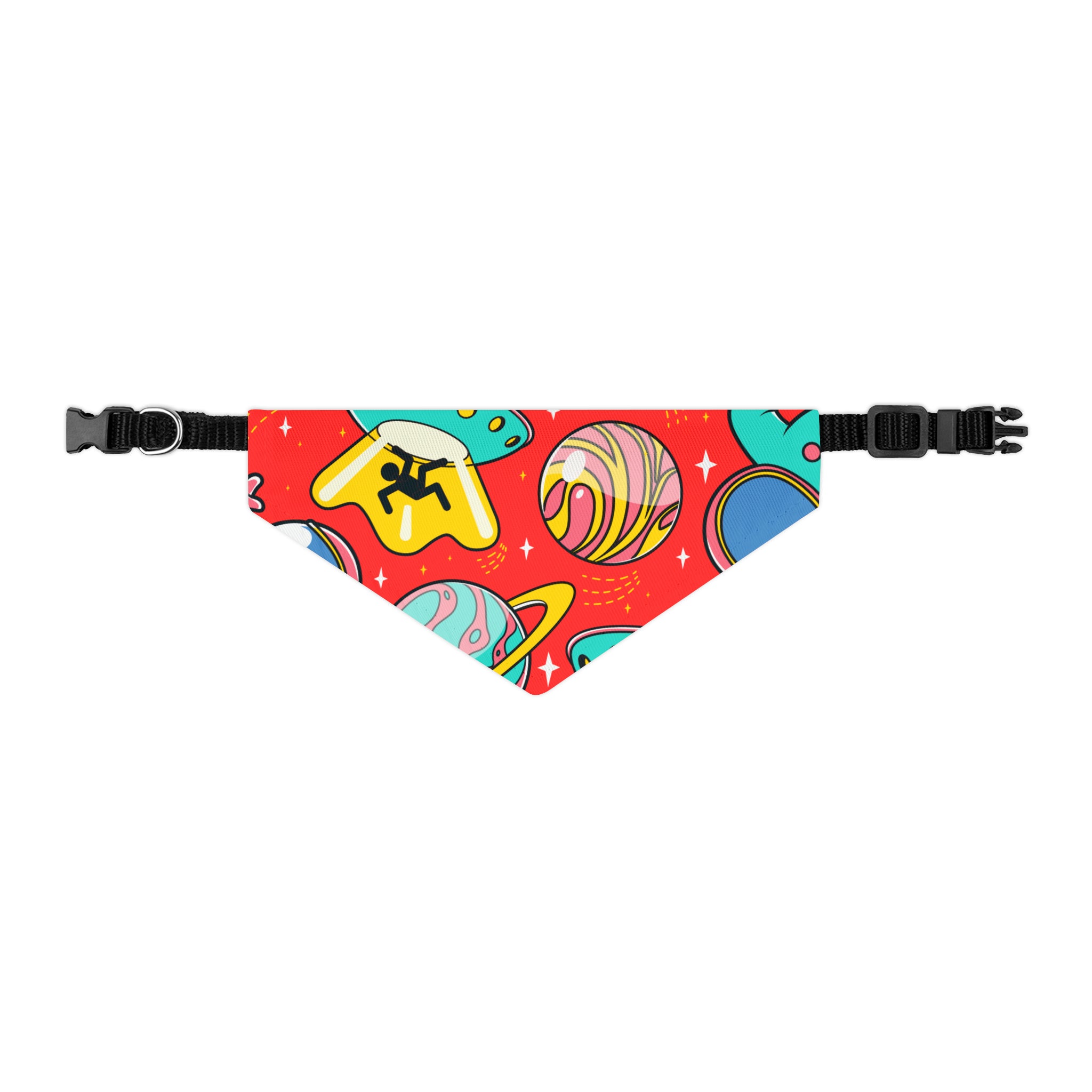 Pet Retro Pattern Bandana Collar