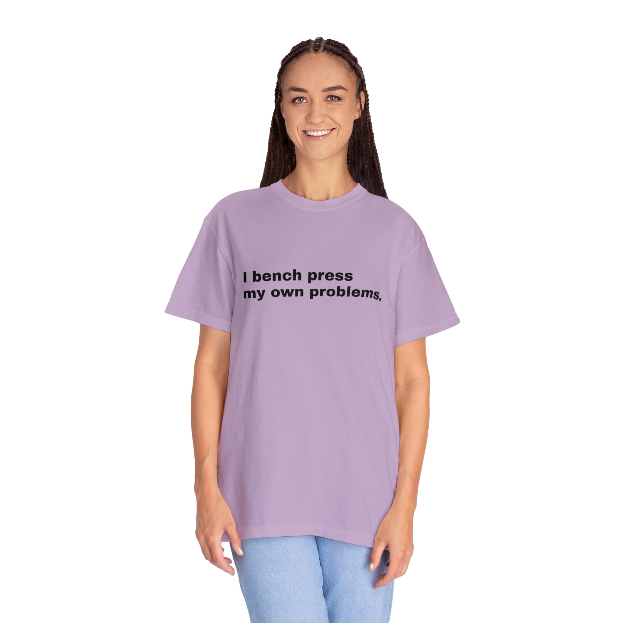 Slogan Garment-Dyed Unisex Tee