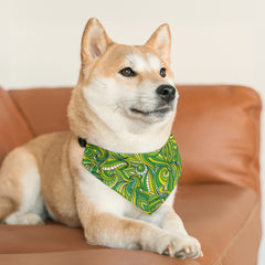 Pet Retro Pattern Bandana Collar