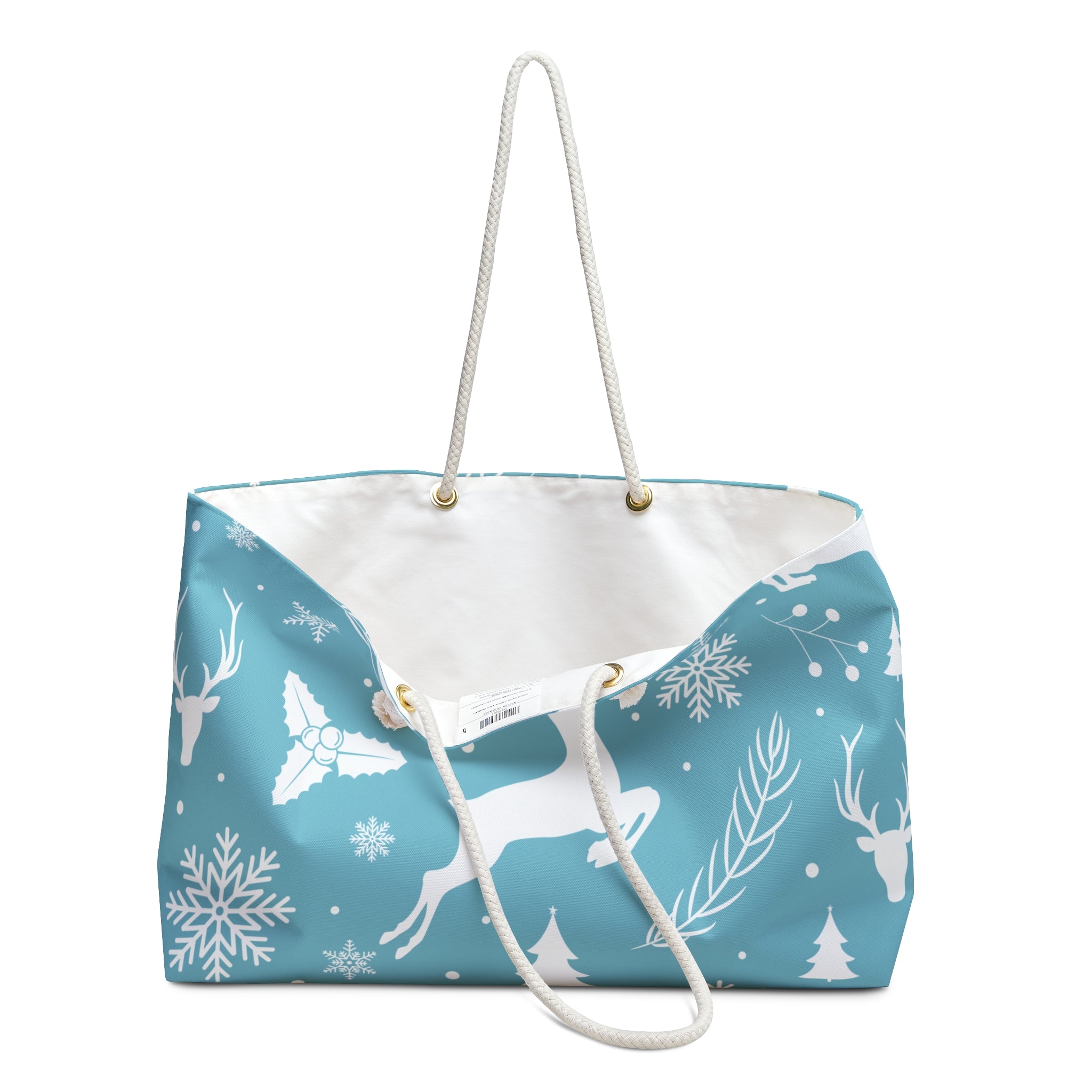 Christmas weekender bag tote