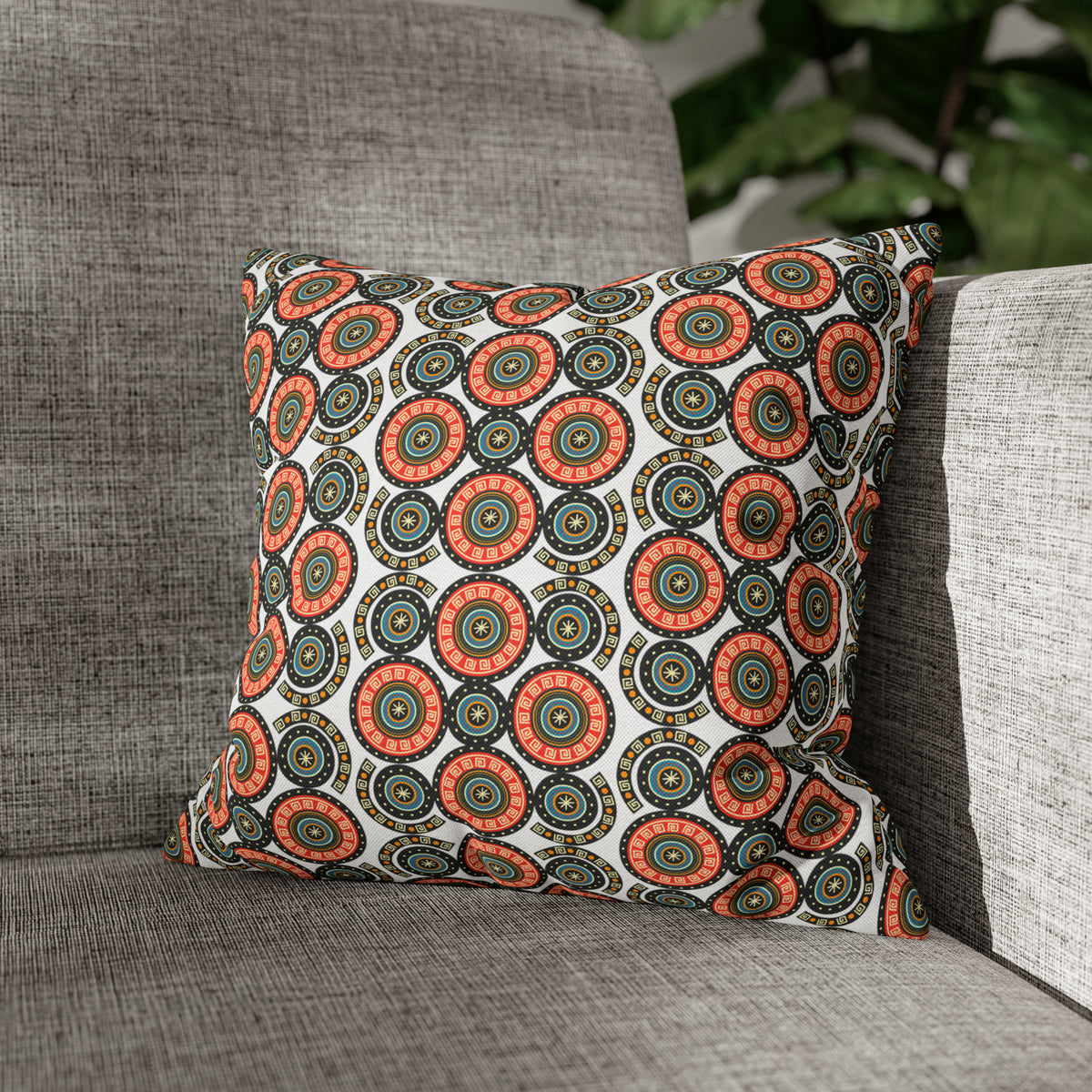 Retro Cushion (Printed) - Spun Polyester Square Pillow Case