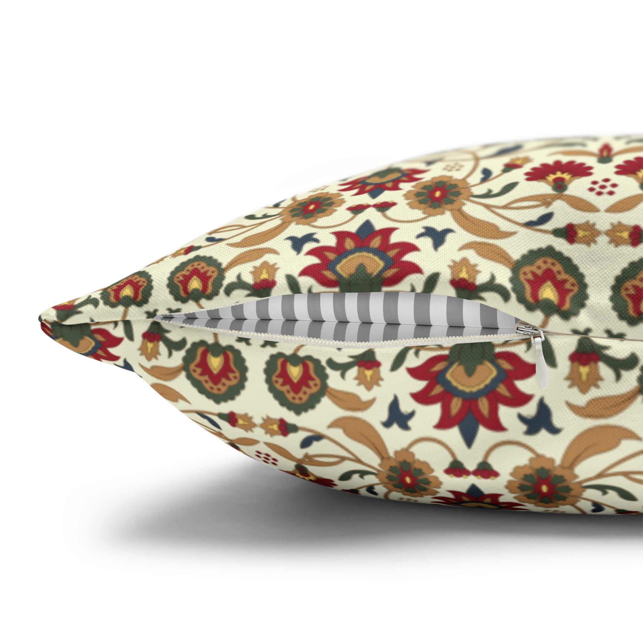 Vintage Mughal Pattern Cushion - Spun Polyester Square Pillow Case