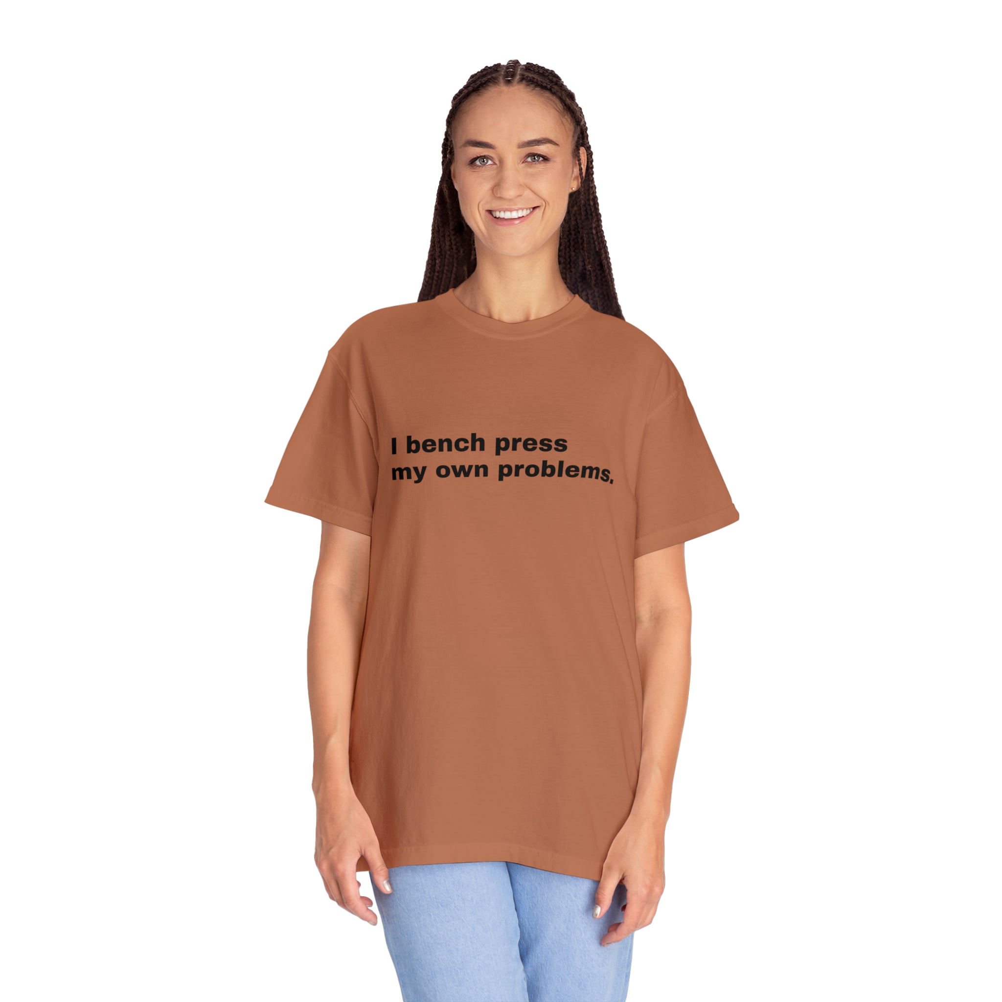 Slogan Garment-Dyed Unisex Tee