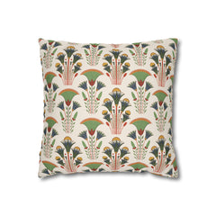 Egyptian Floral Ethnic Cushion - Spun Polyester Square Pillow Case